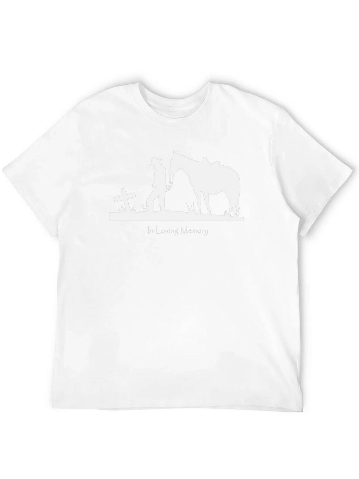 In Loving Memory Cowboy & Horse T-Shirt