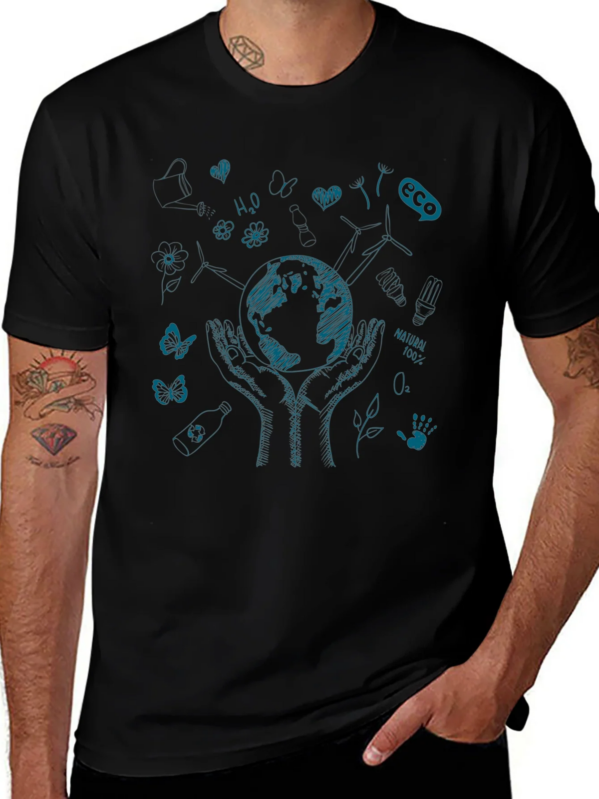 Eco-Friendly Graphic Print T-Shirt