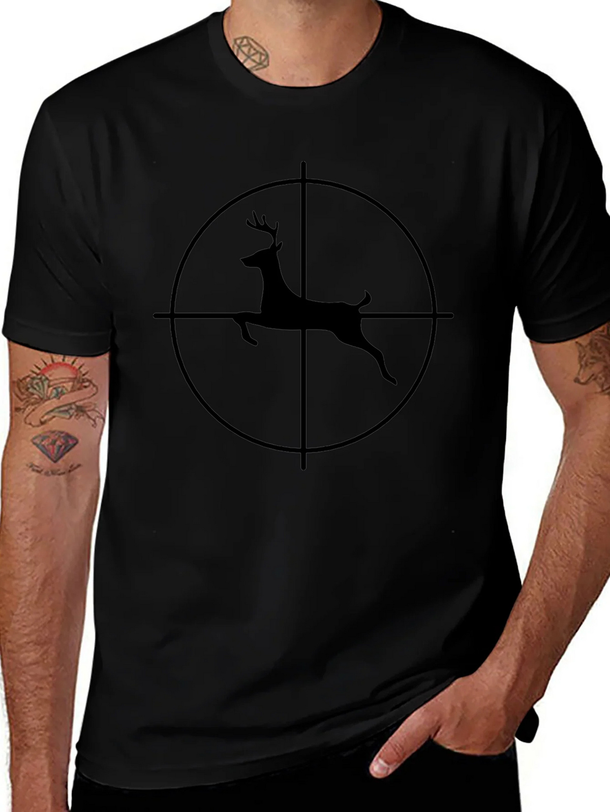 Deer Target T-Shirt - Hunting Graphic Tee