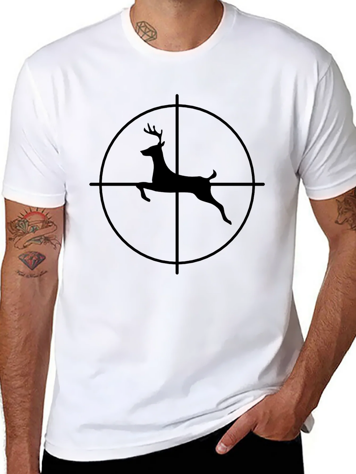 Deer Target T-Shirt - Hunting Graphic Tee
