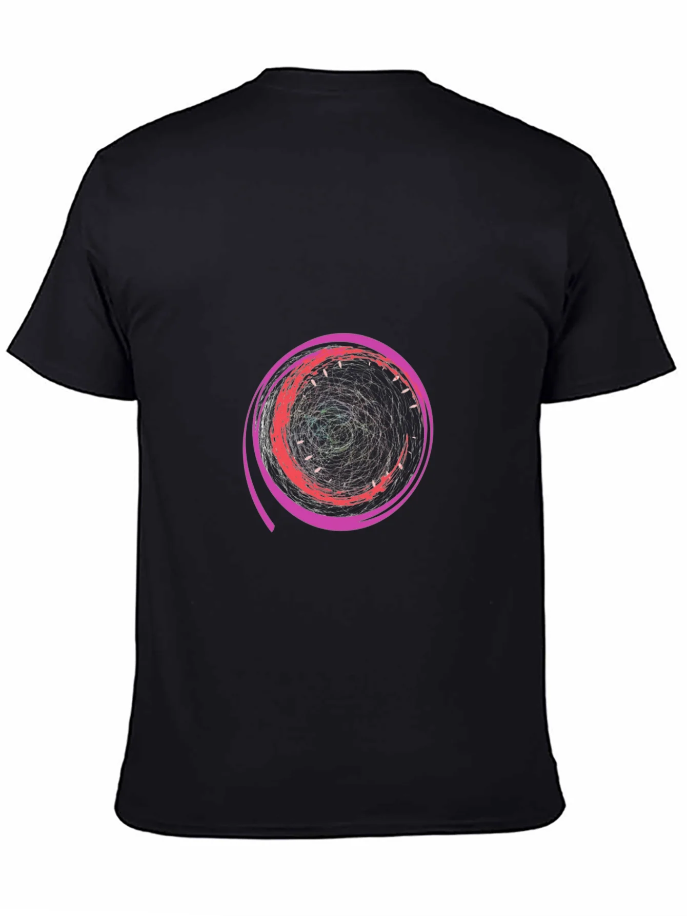 Abstract Swirl Graphic Tee - Modern Design