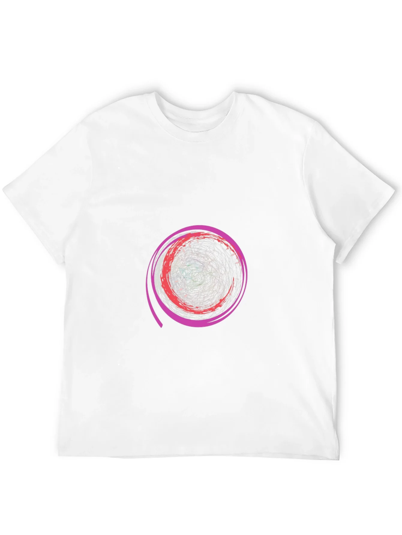 Abstract Swirl Graphic Tee - Modern Design