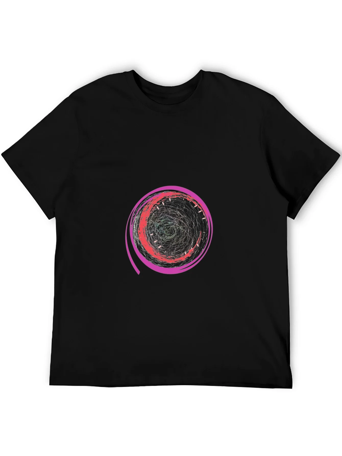 Abstract Swirl Graphic Tee - Modern Design
