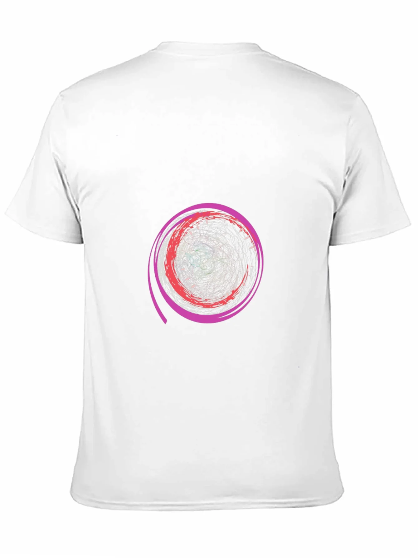 Abstract Swirl Graphic Tee - Modern Design