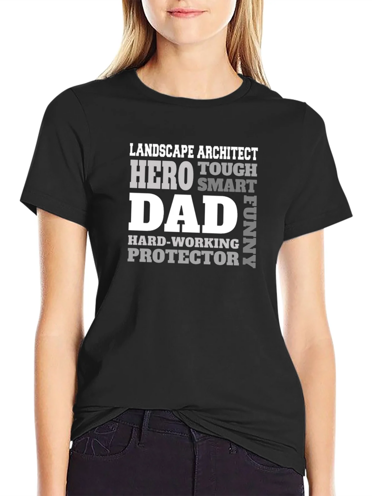 Landscape Architect Dad Hero Graphic T-Shirt