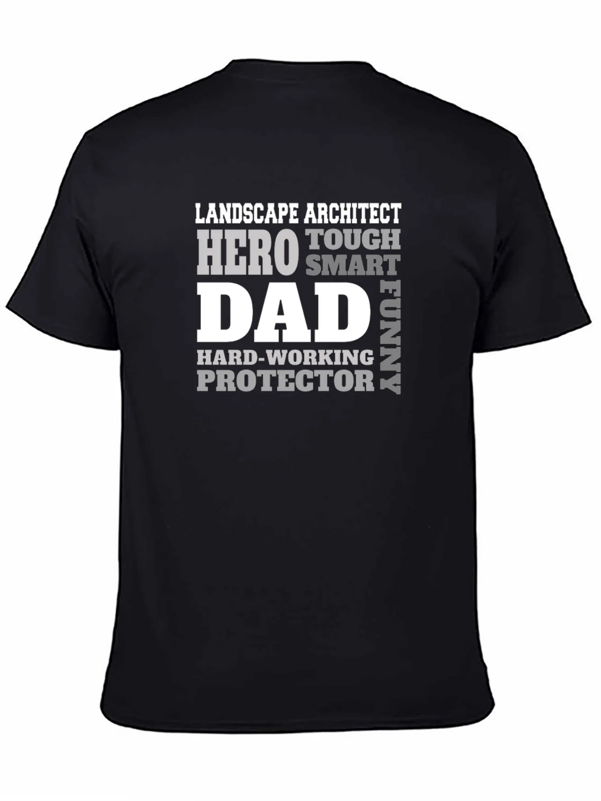 Landscape Architect Dad Hero Graphic T-Shirt