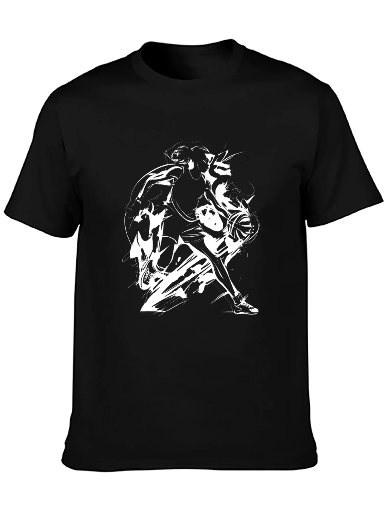 Black Basketball Graphic Tee