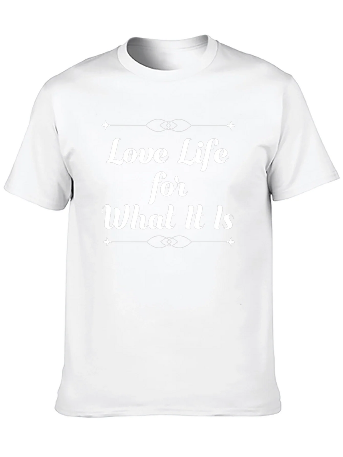 Love Life Graphic Tee - Black Cotton Blend