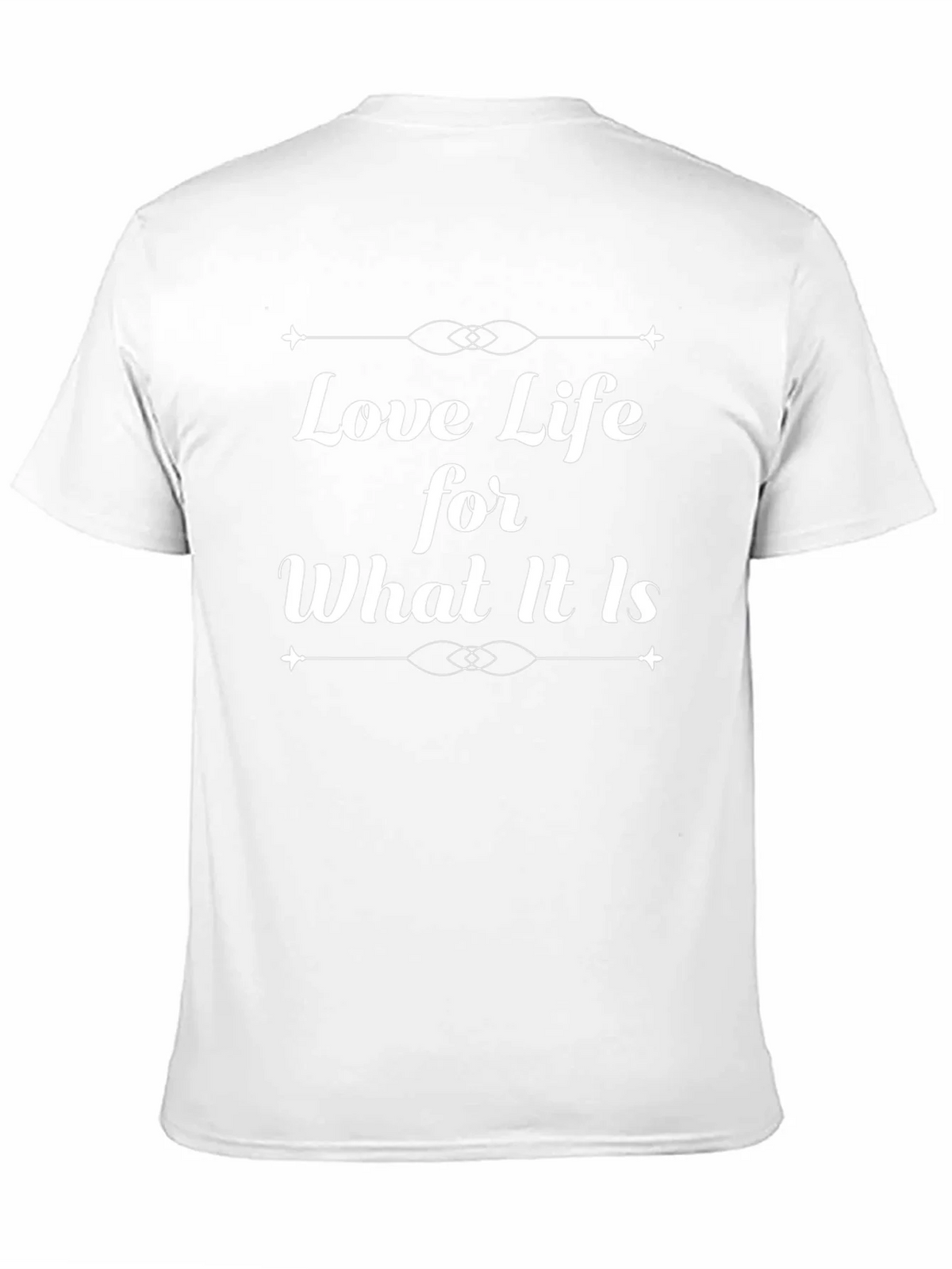 Love Life Graphic Tee - Black Cotton Blend