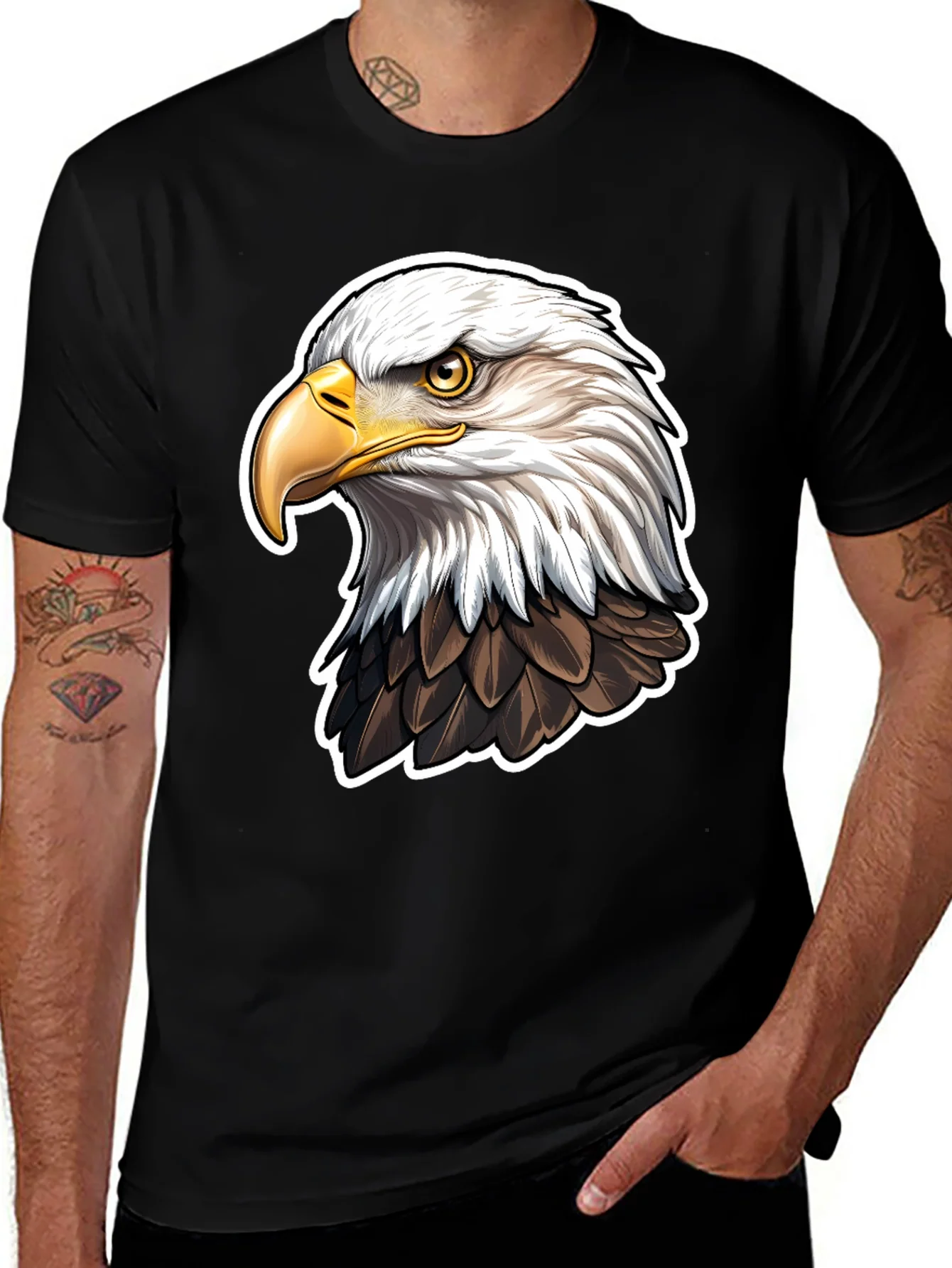 Bald Eagle Graphic Tee - Patriotic American Pride