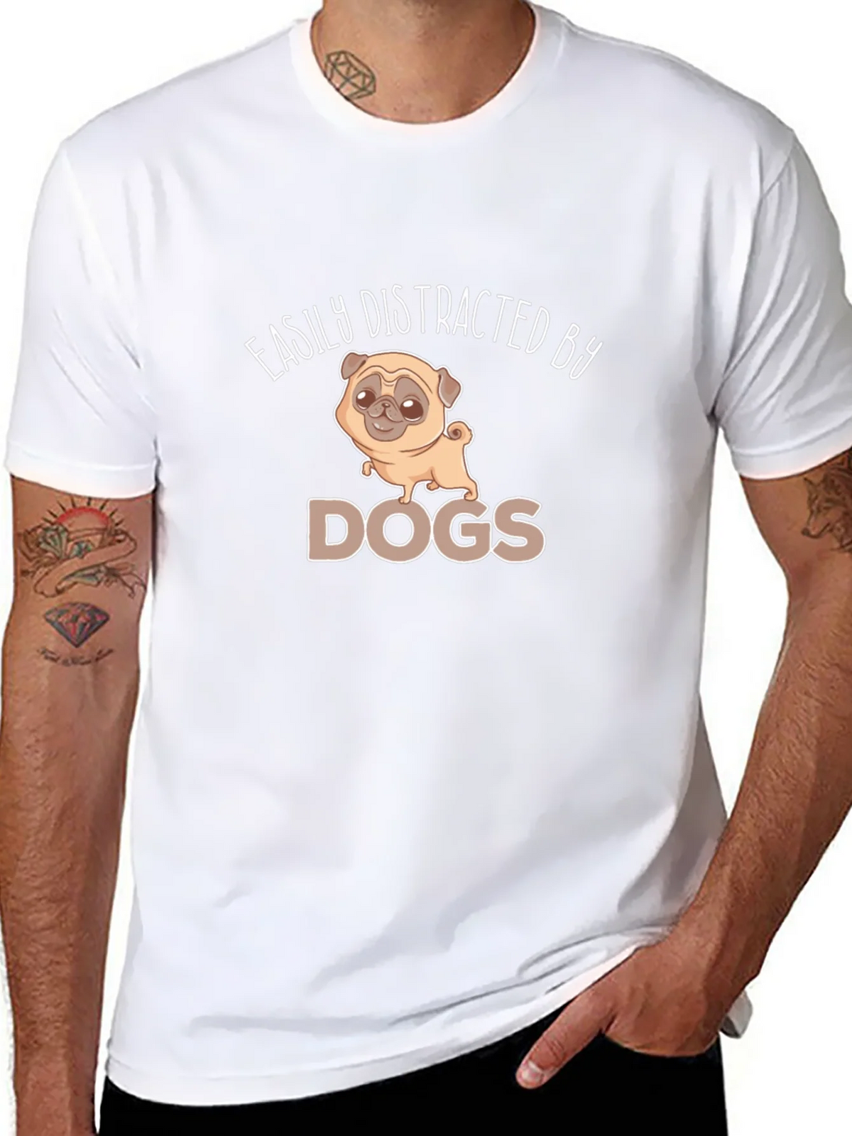 Easily Distracted By Dogs Graphic Tee