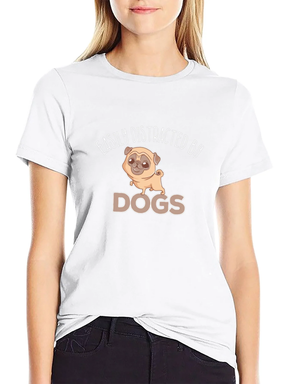 Easily Distracted By Dogs Graphic Tee