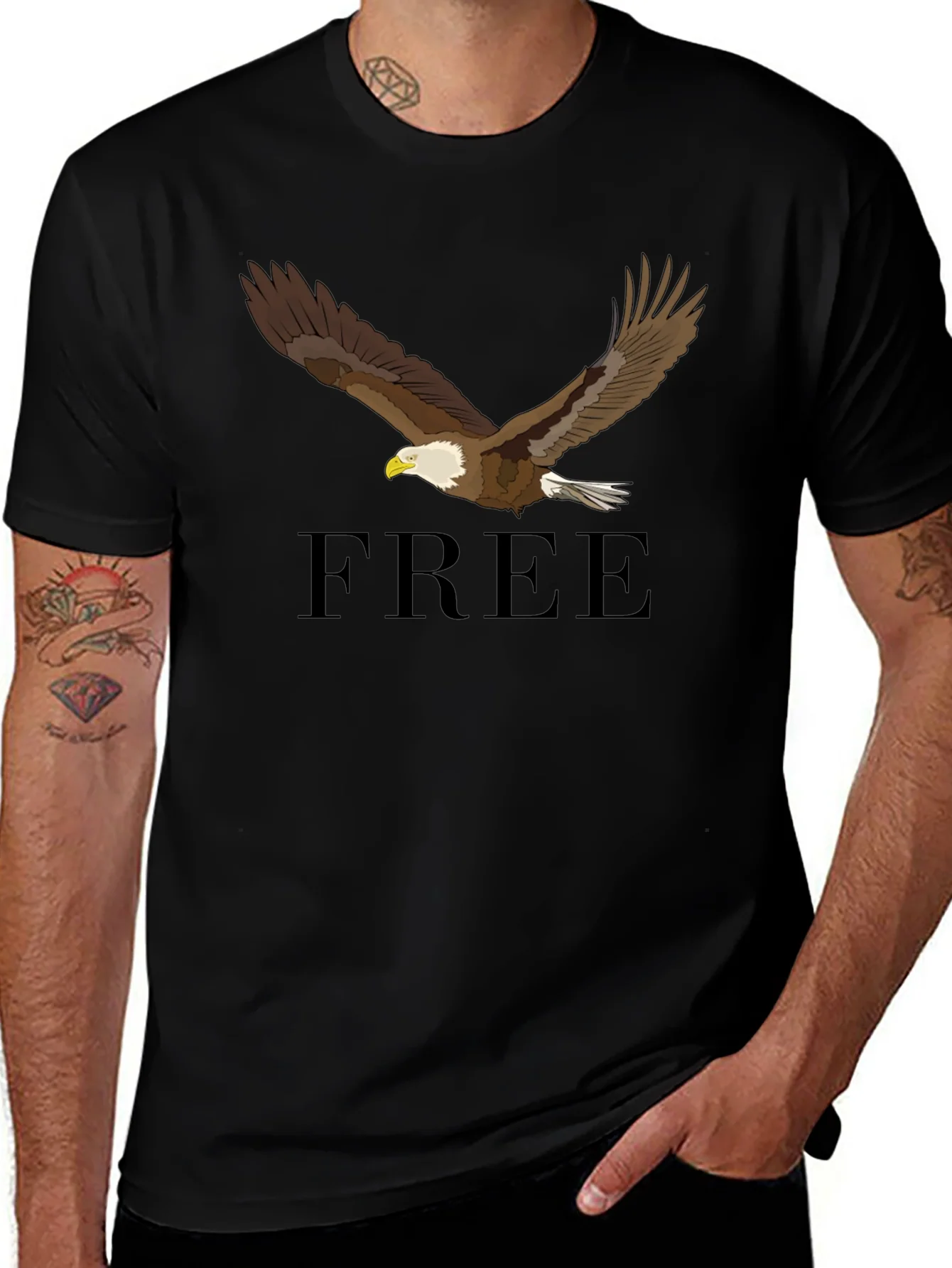 Bald Eagle Freedom Graphic Tee