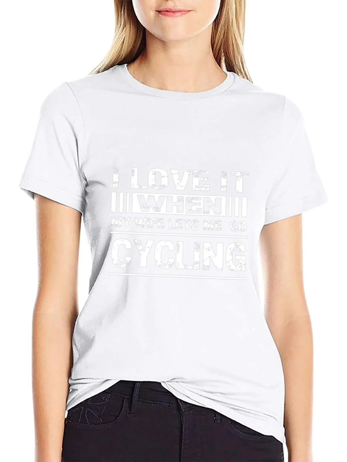 Funny Cycling T-Shirt - I Love It When My Wife Lets Me Go
