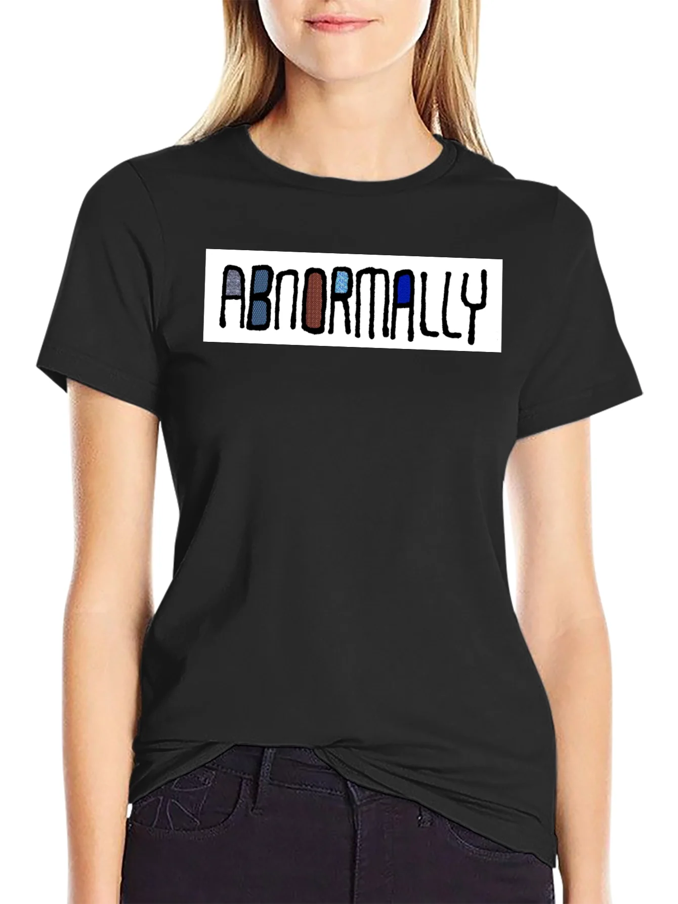 Abnormally Funny Graphic Tee - Black Casual T-Shirt