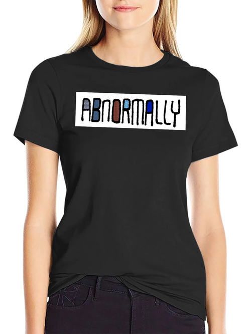 Abnormally Funny Graphic Tee - Black Casual T-Shirt