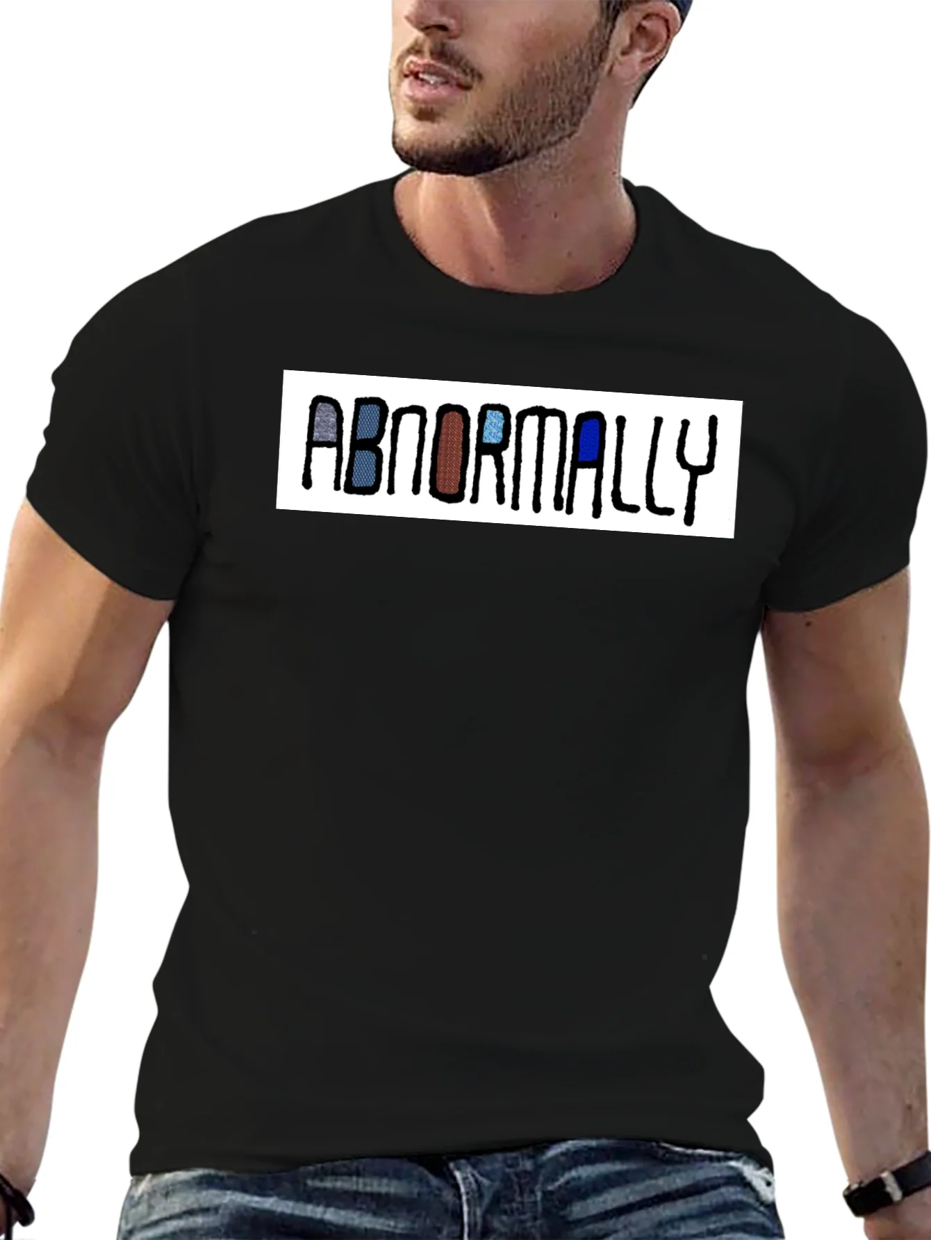 Abnormally Funny Graphic Tee - Black Casual T-Shirt