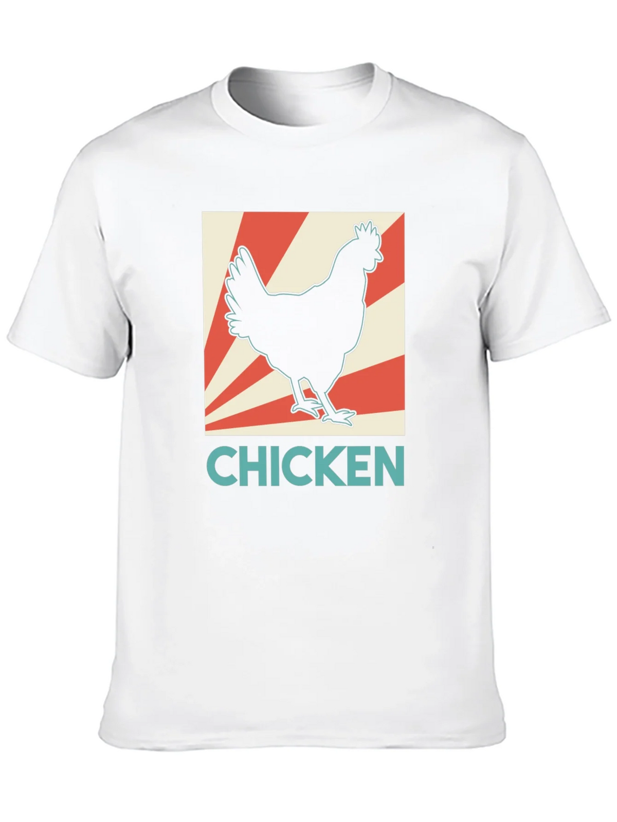 Chicken Graphic Tee - Retro Style Black T-Shirt