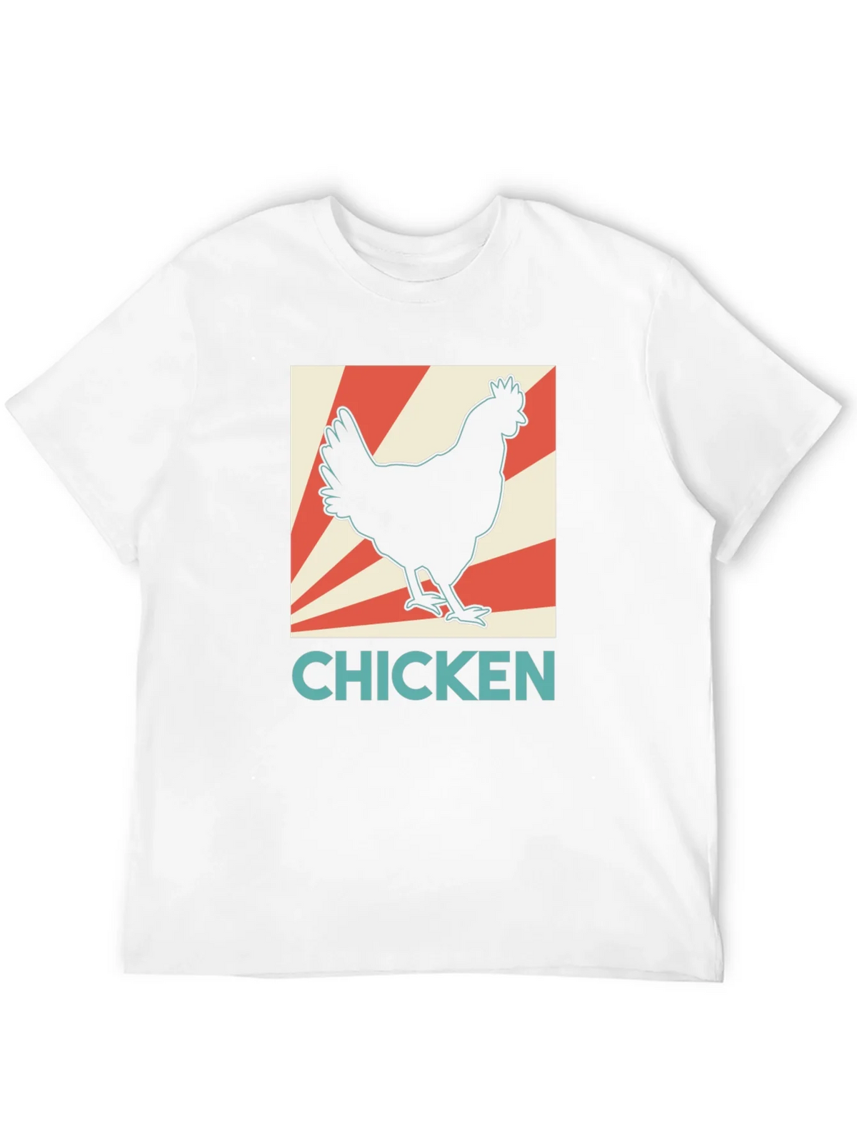 Chicken Graphic Tee - Retro Style Black T-Shirt
