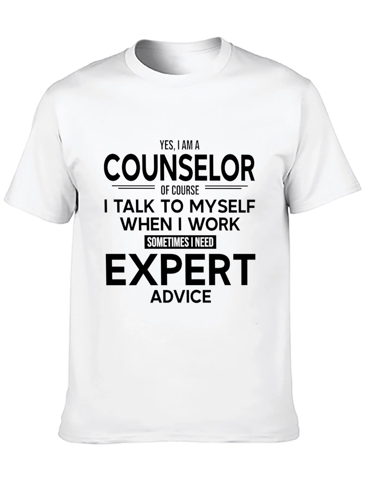 Counselor Expert Advice Graphic Tee - Black