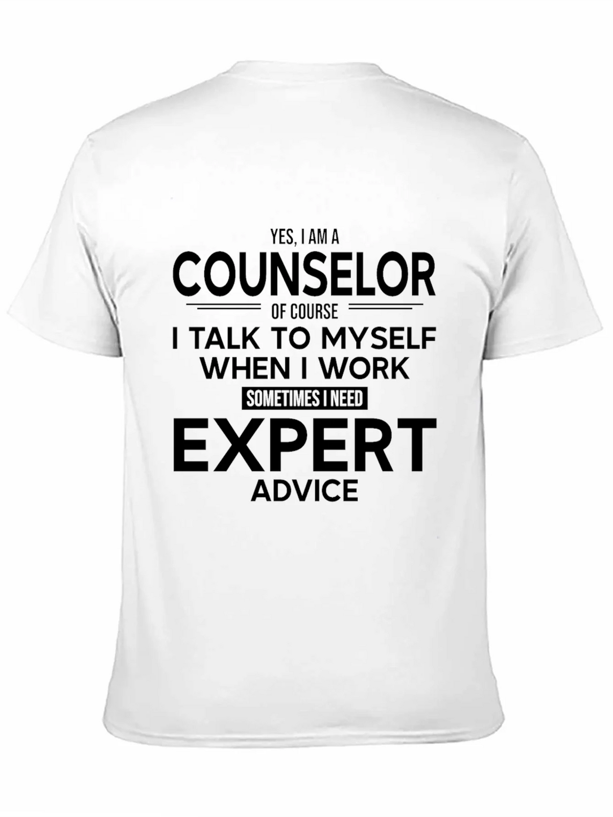 Counselor Expert Advice Graphic Tee - Black