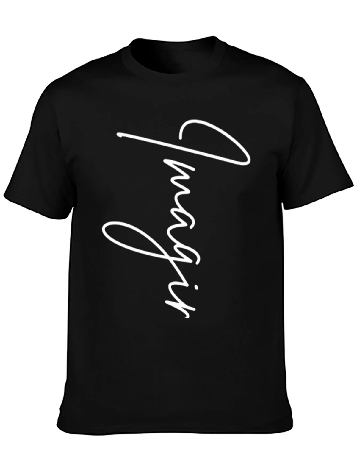 Imagine Graphic Print Black T-Shirt
