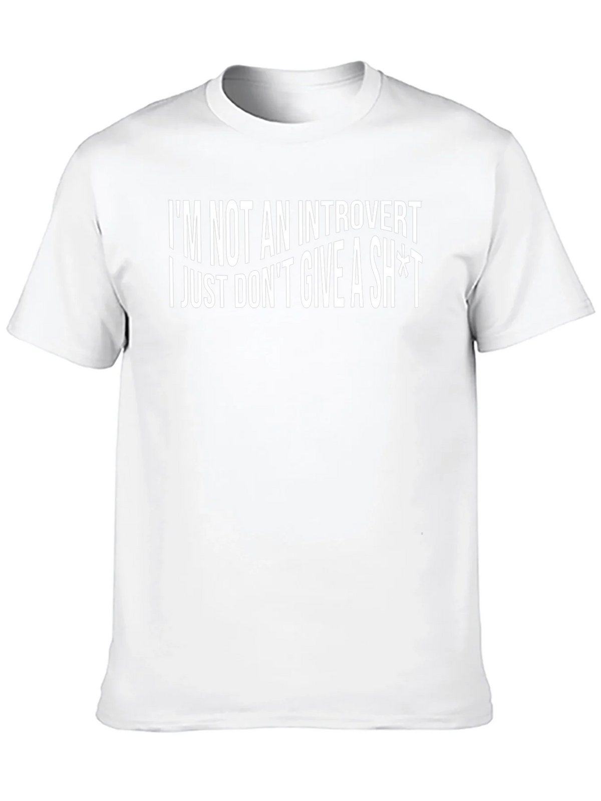 Introvert? Sarcastic Graphic Tee - Black