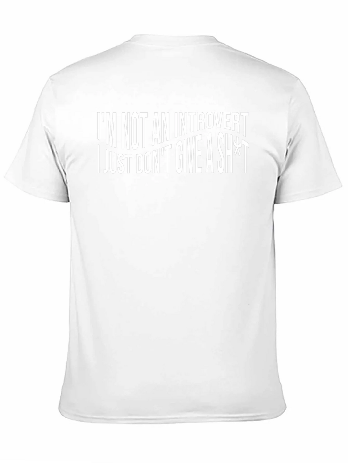 Introvert? Sarcastic Graphic Tee - Black