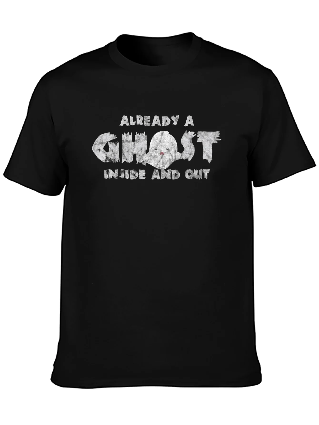Already A Ghost Inside And Out Black Graphic Tee