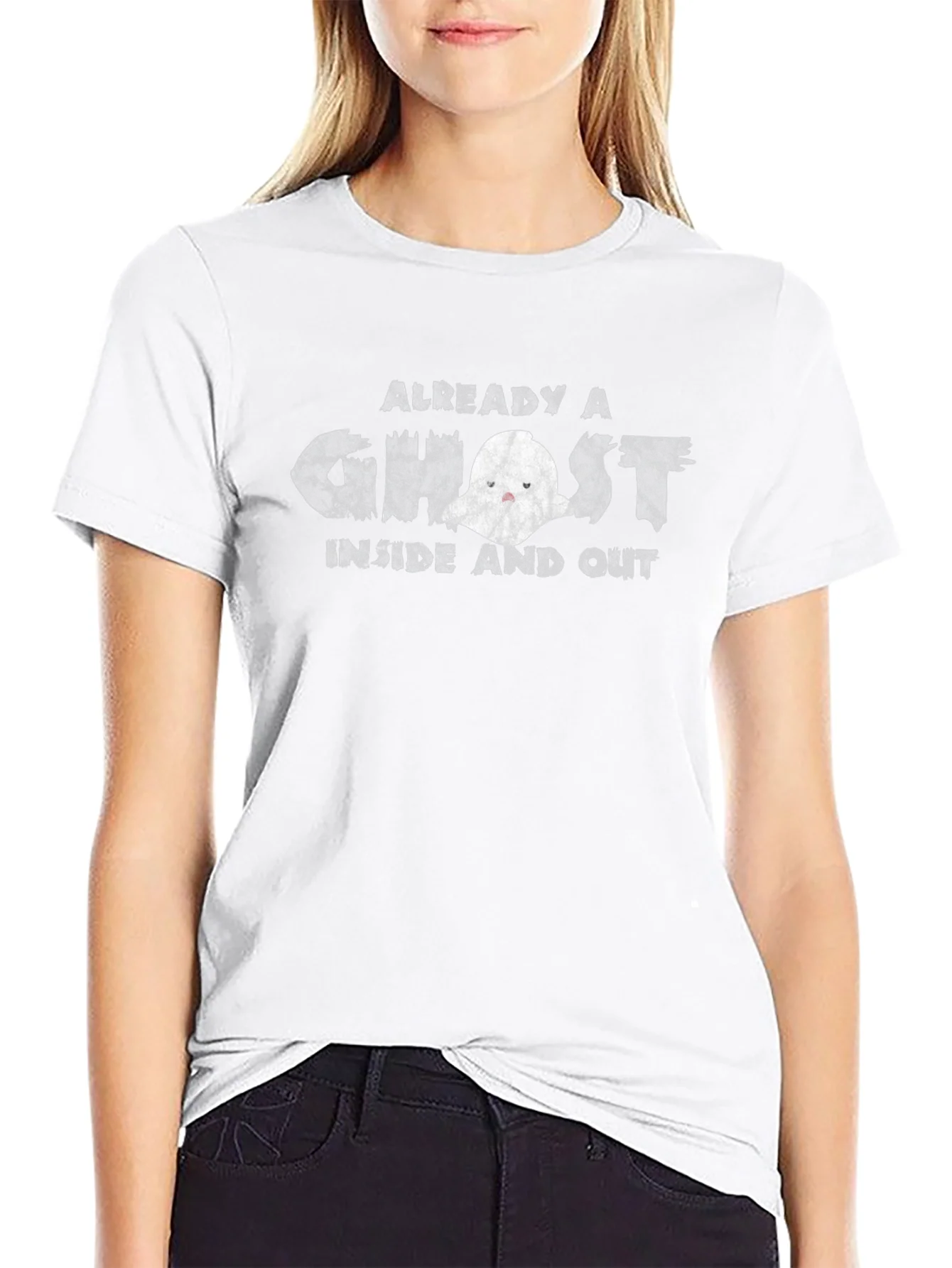 Already A Ghost Inside And Out Black Graphic Tee