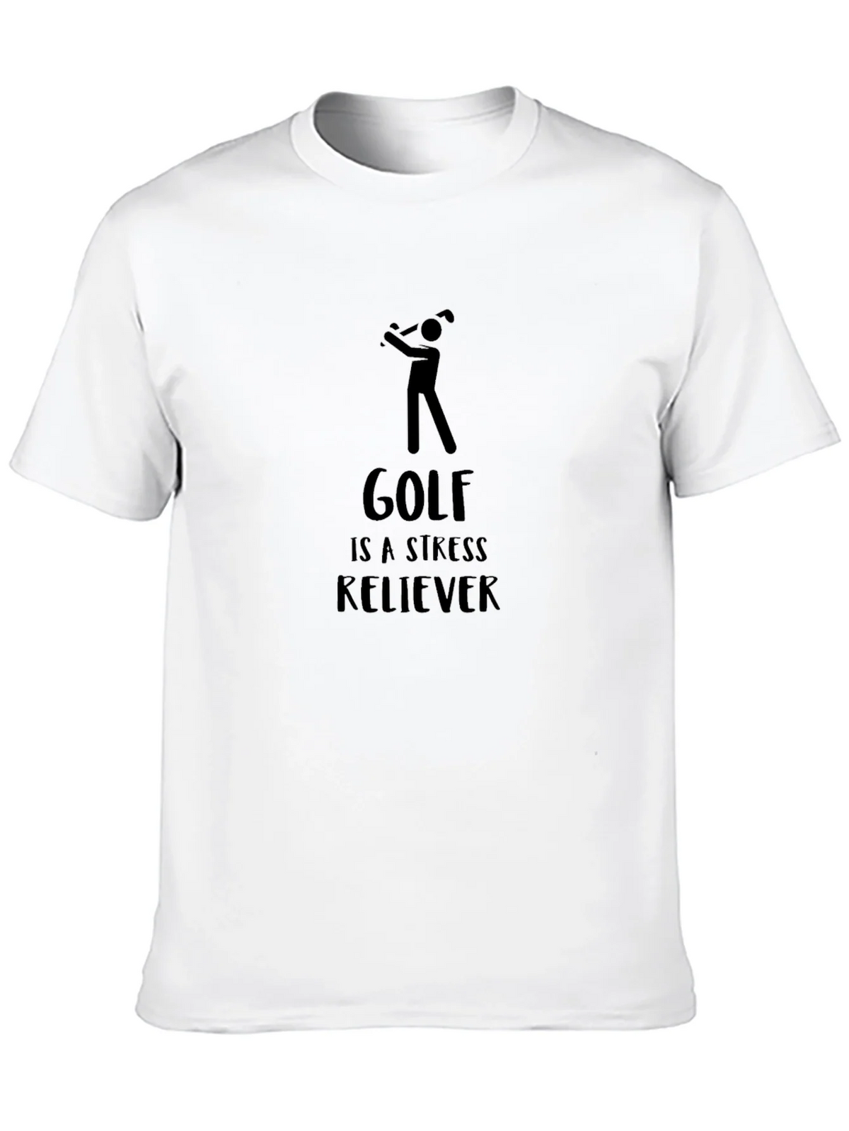 Golf Stress Reliever Black Tee