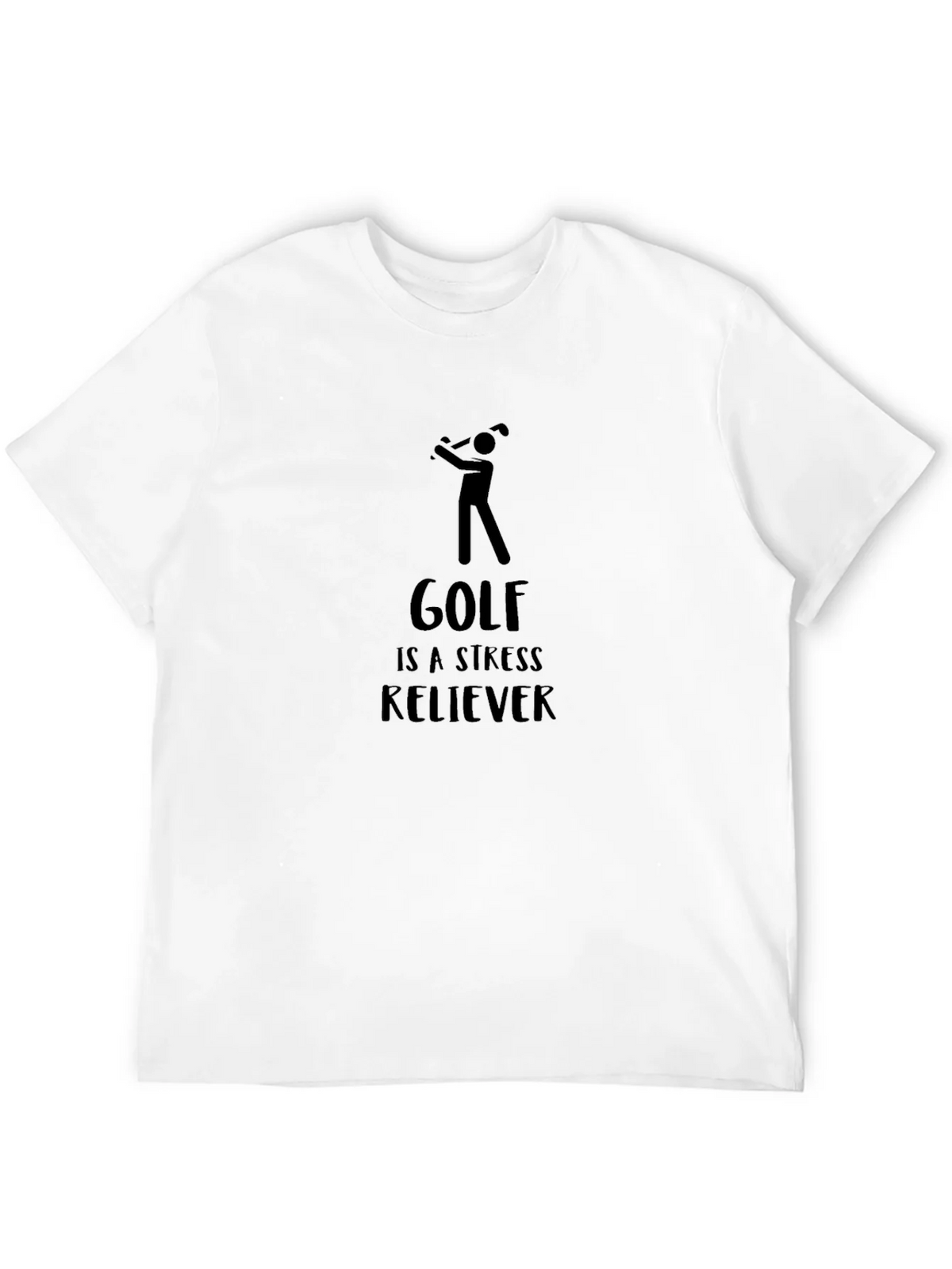Golf Stress Reliever Black Tee