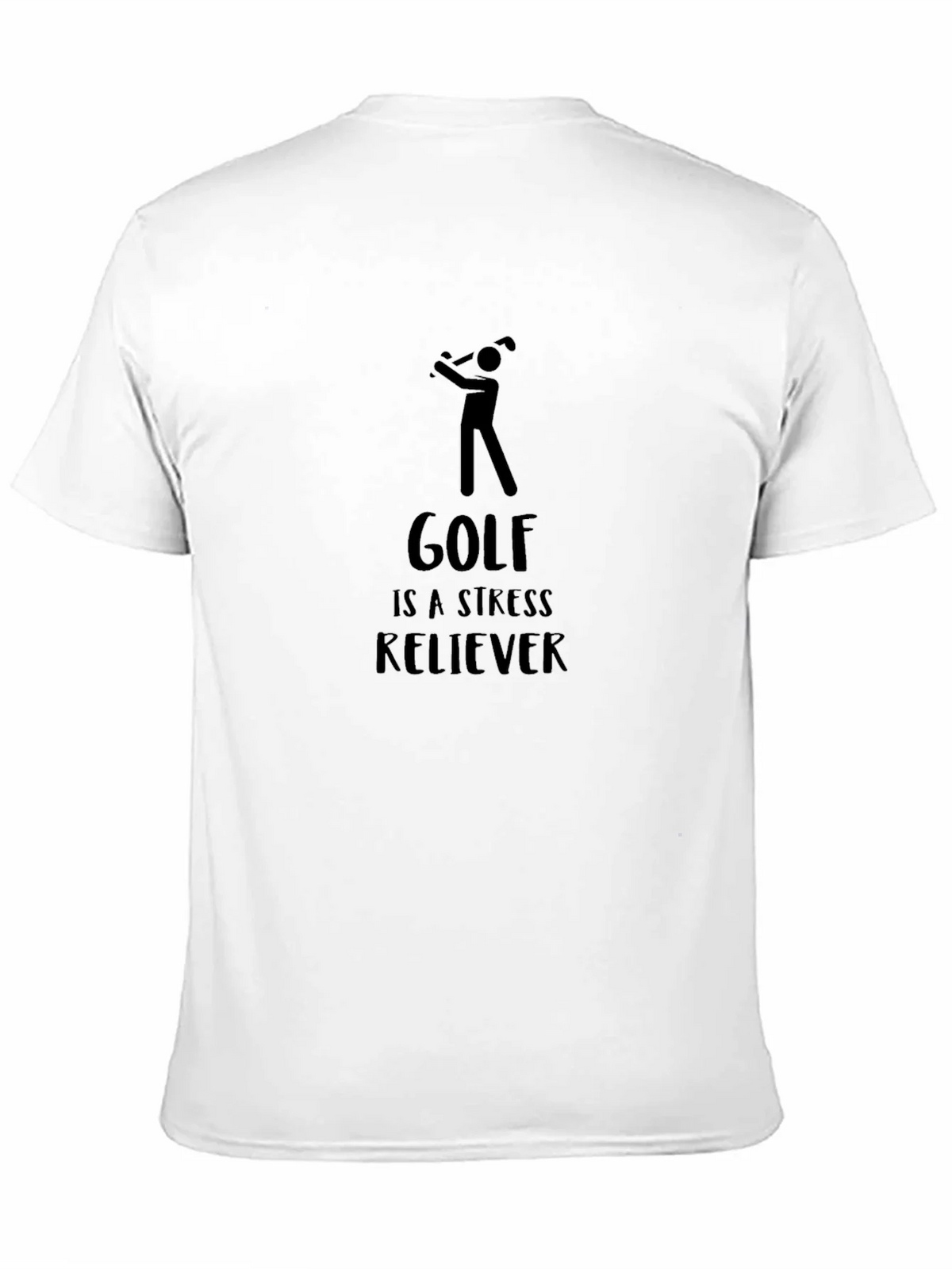 Golf Stress Reliever Black Tee