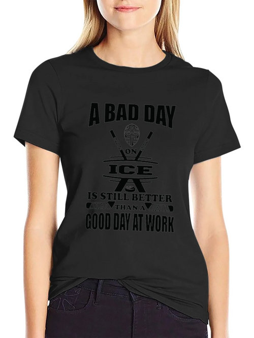 A Bad Day On Ice Hockey T-Shirt