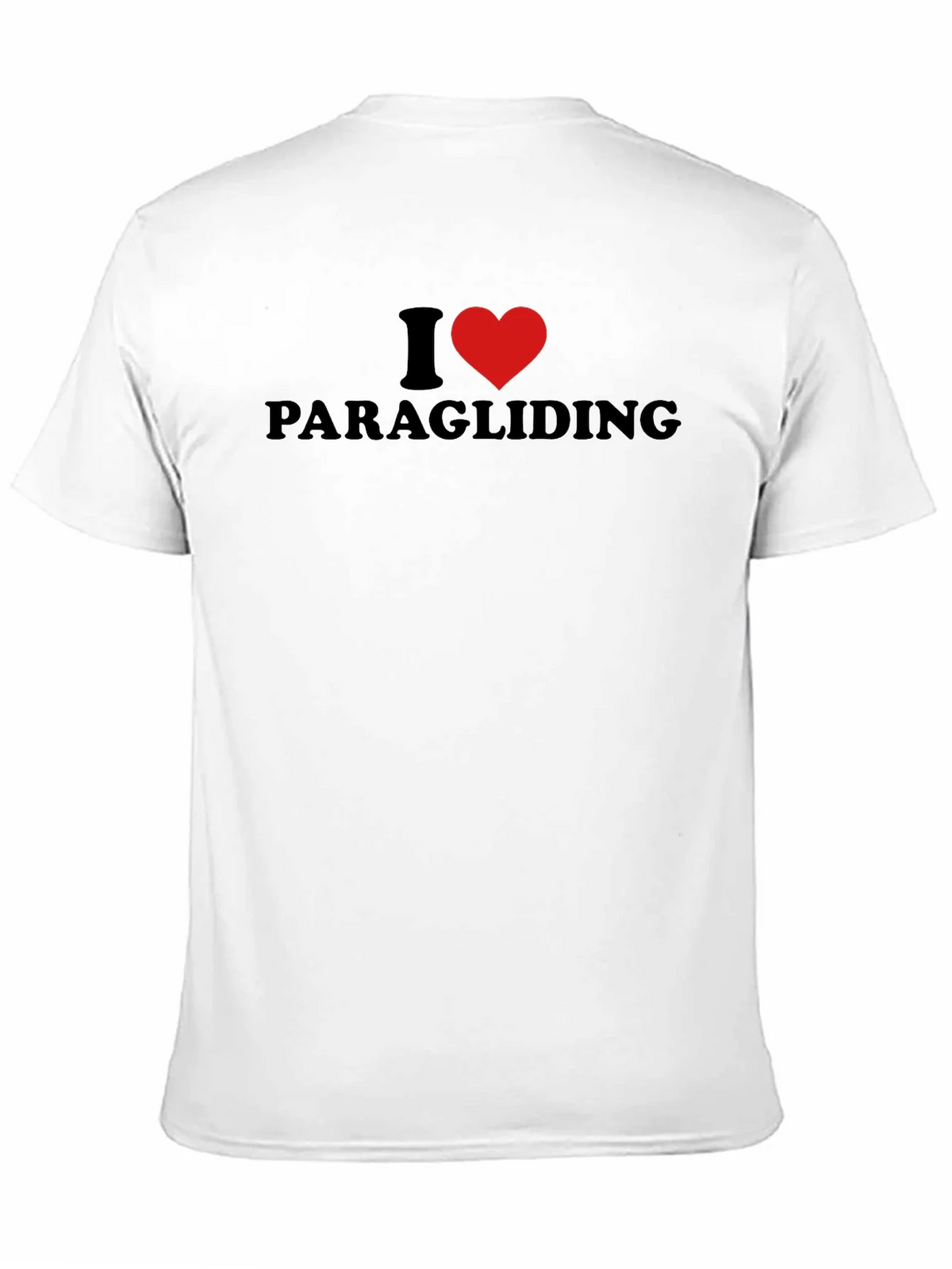 I Heart Paragliding Black T-Shirt