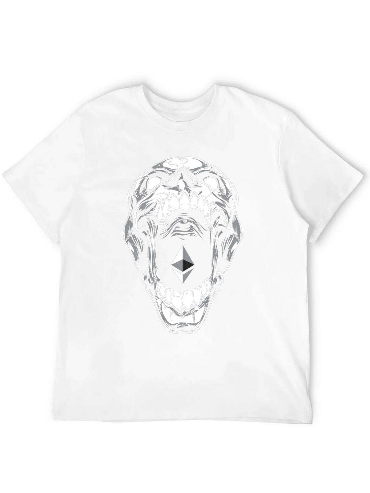 Ethereum Skull Graphic T-Shirt