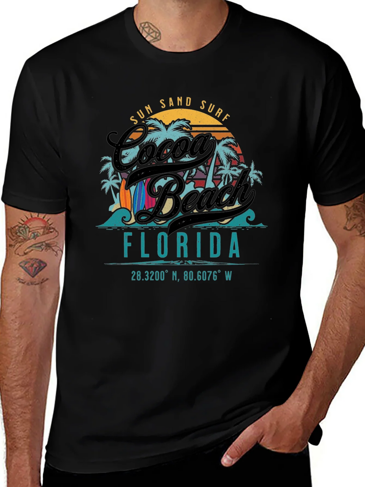 Cocoa Beach Florida Graphic T-Shirt