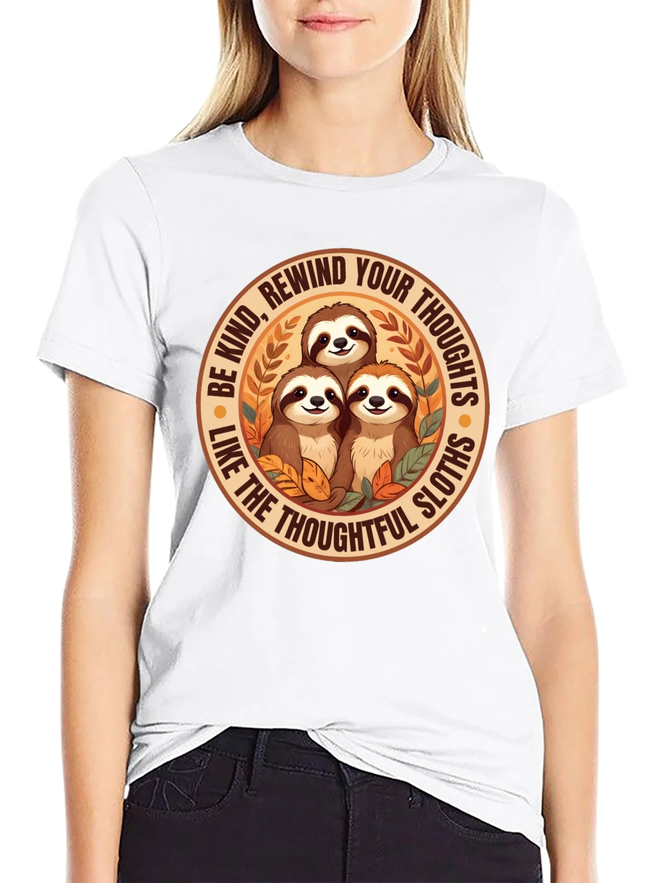 Be Kind Sloth Graphic Tee