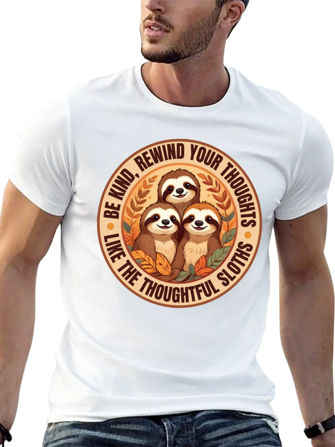Be Kind Sloth Graphic Tee