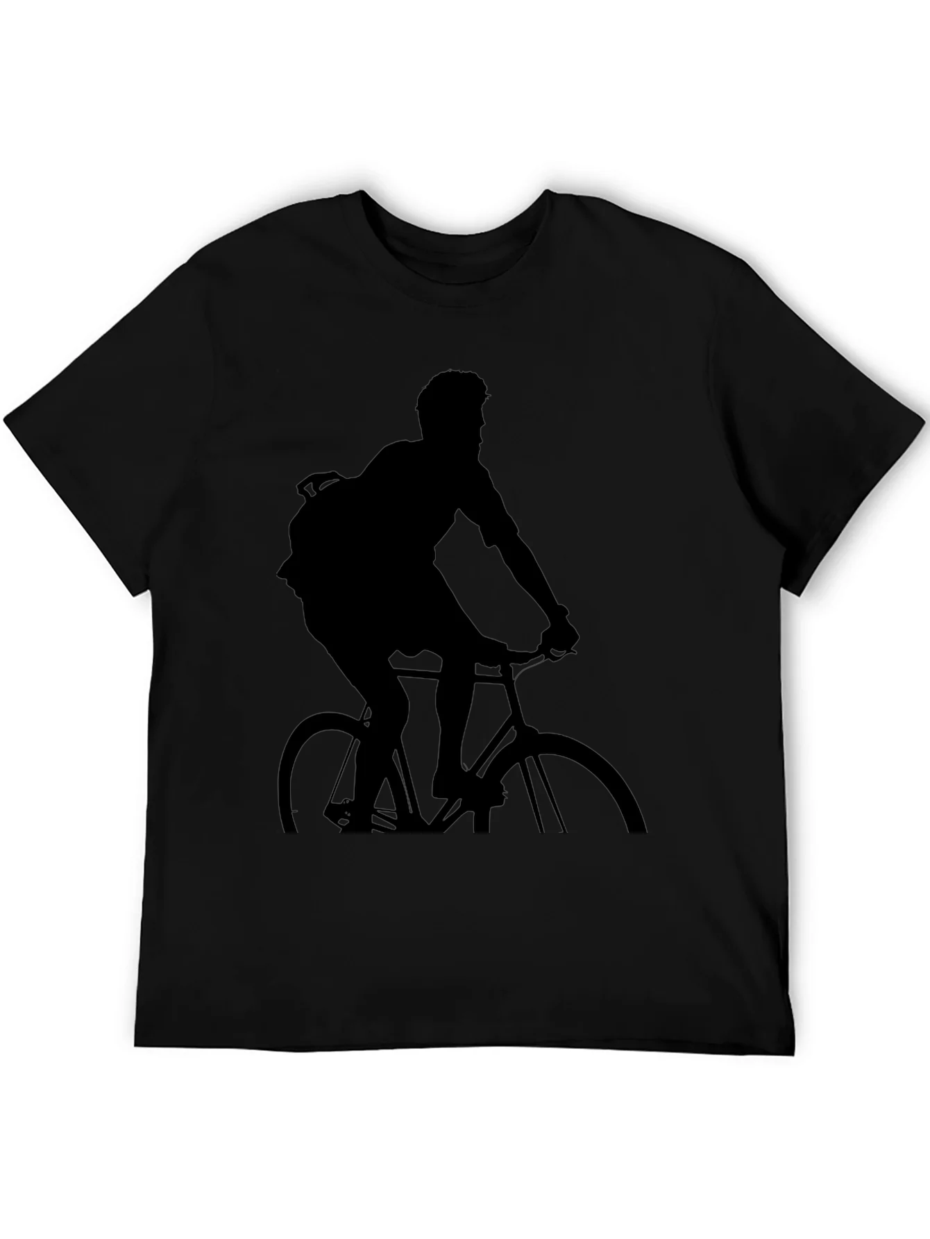 Black Biker Silhouette T-Shirt