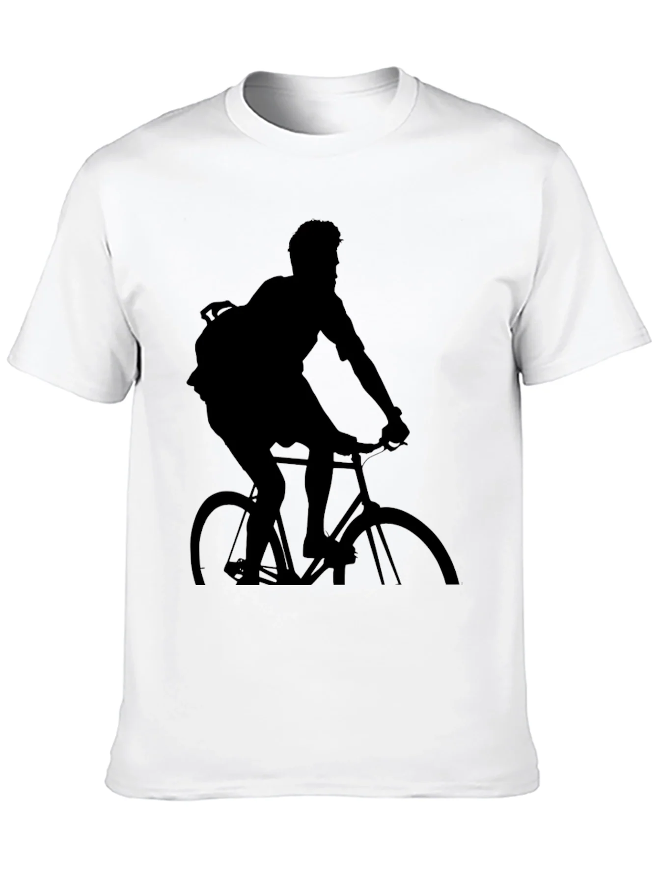 Black Biker Silhouette T-Shirt