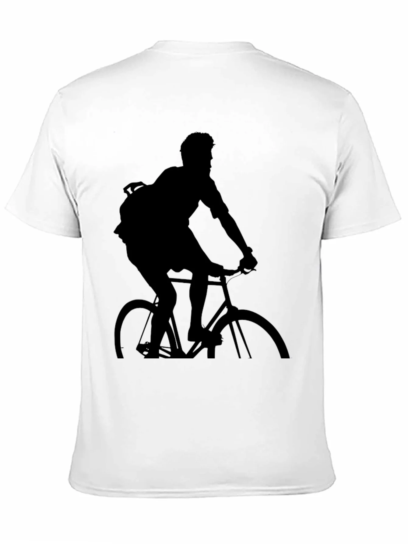 Black Biker Silhouette T-Shirt