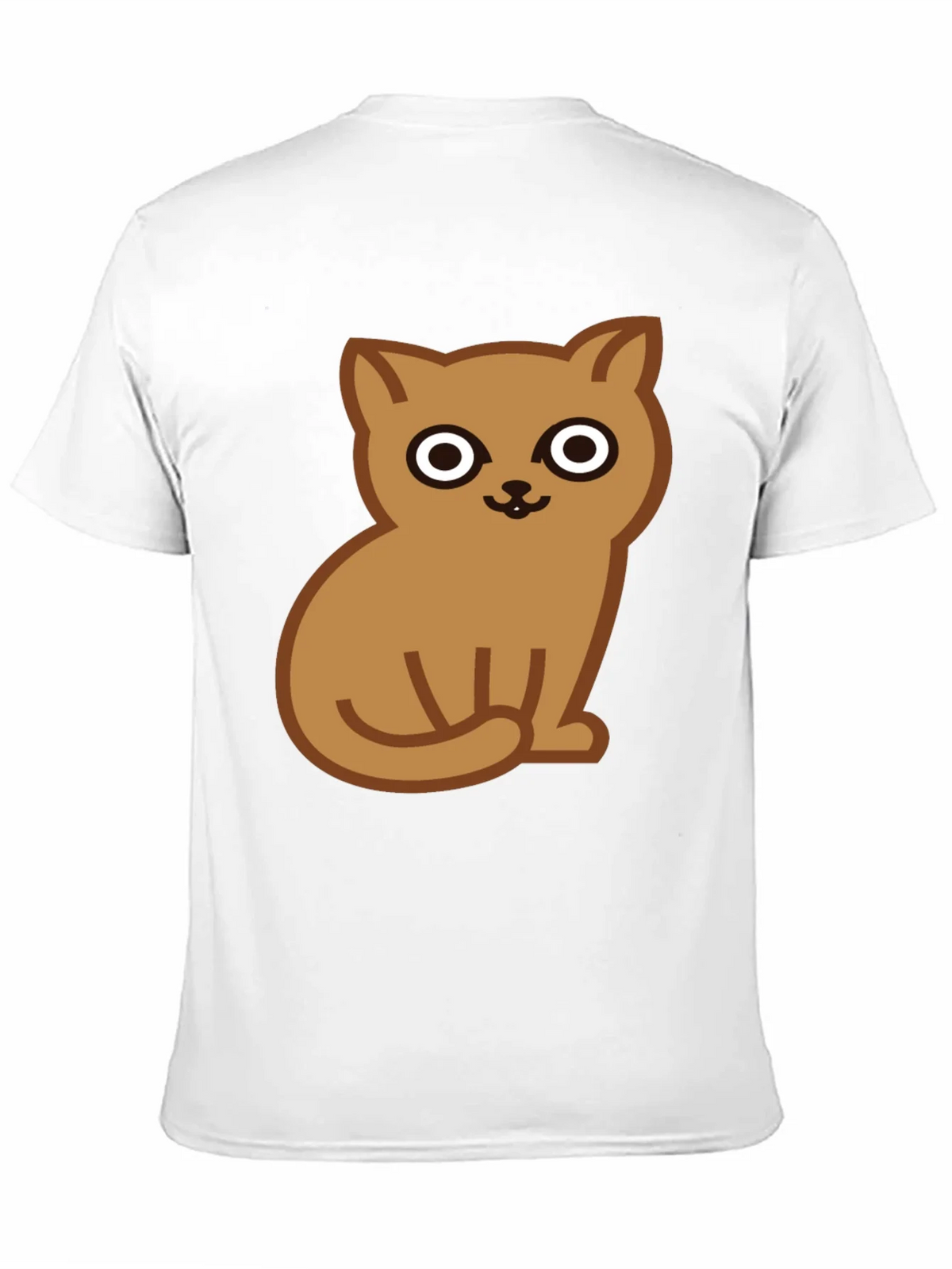 Cute Cat Graphic Tee - Soft Cotton Black T-Shirt