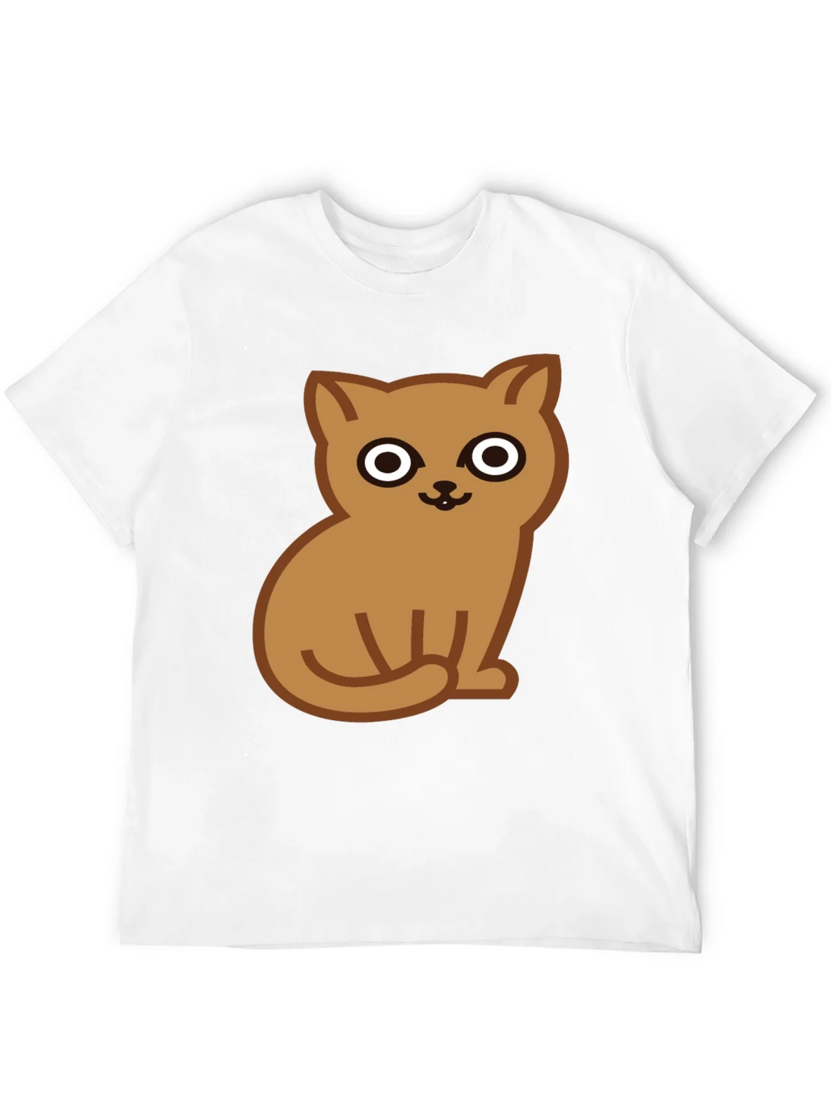 Cute Cat Graphic Tee - Soft Cotton Black T-Shirt