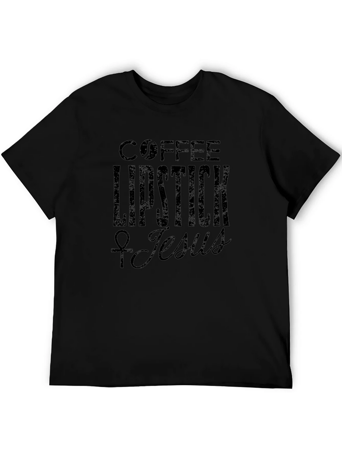Coffee Lipstick Jesus Graphic Tee