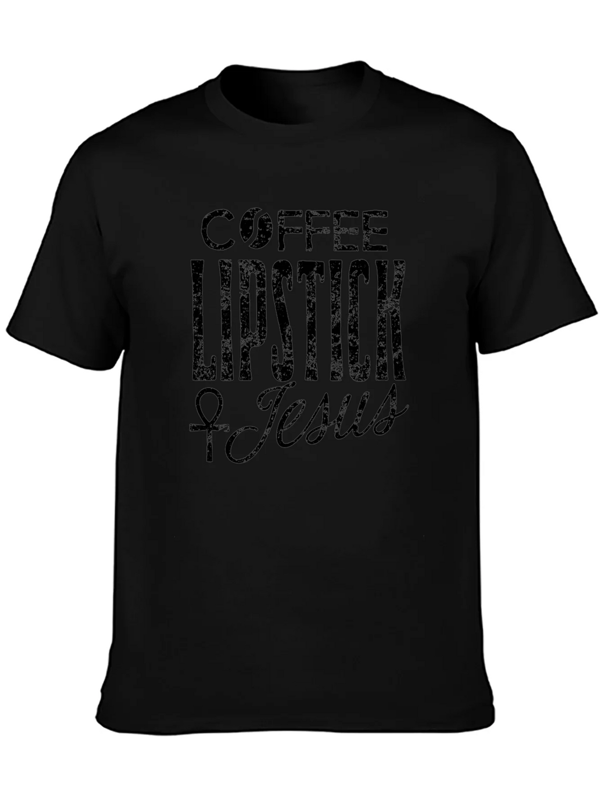 Coffee Lipstick Jesus Graphic Tee