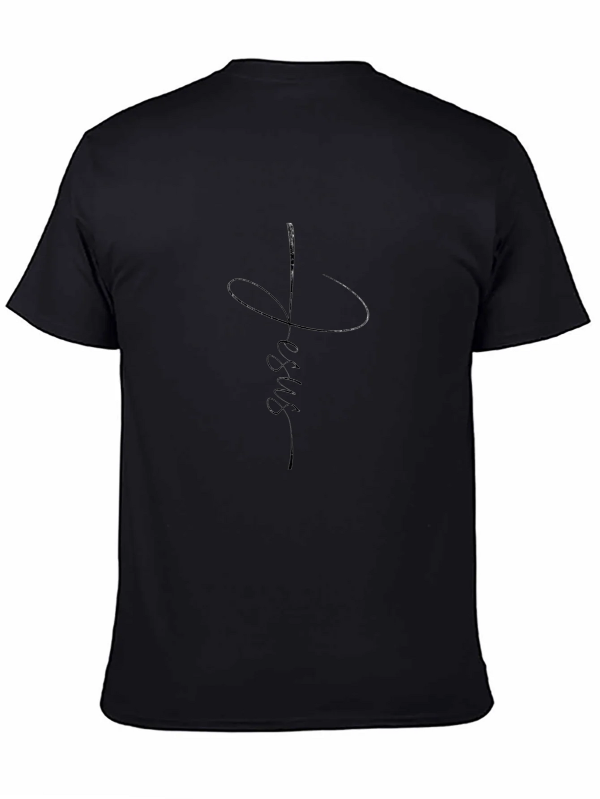 Faith Jesus Tee - Mens Black Graphic T-Shirt