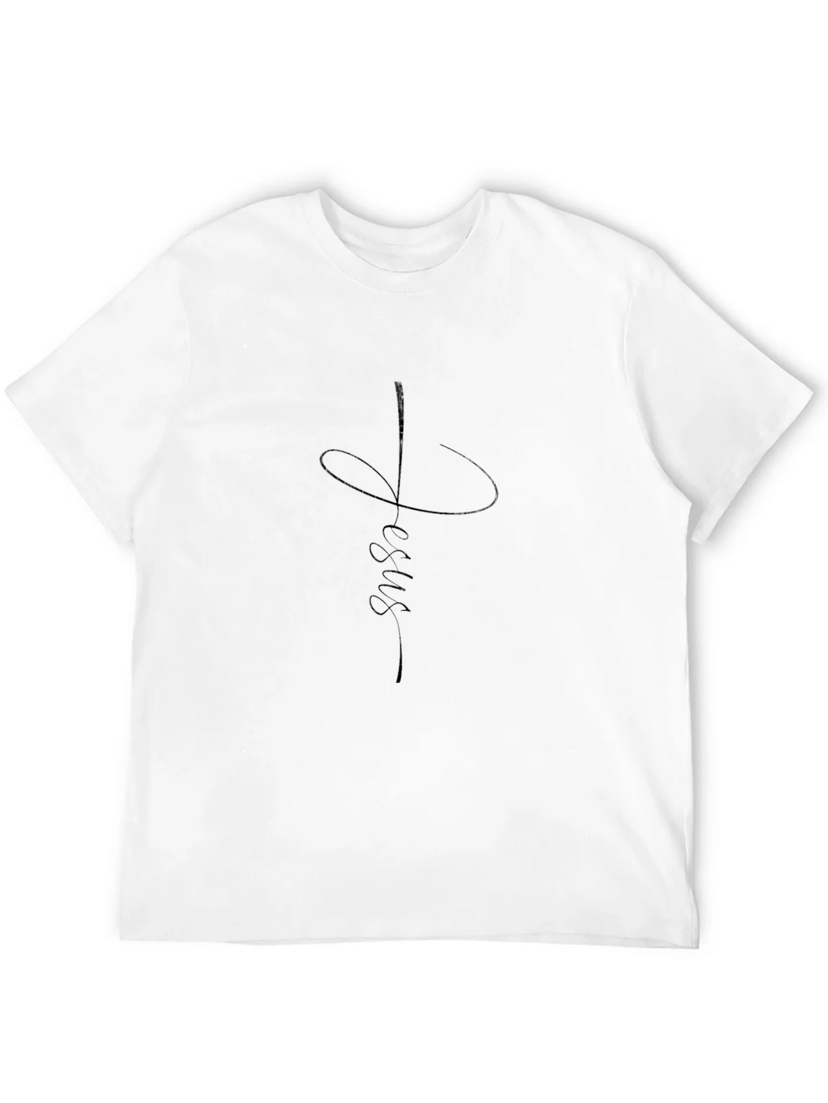 Faith Jesus Tee - Mens Black Graphic T-Shirt