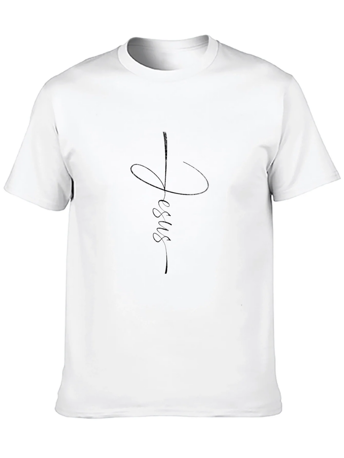 Faith Jesus Tee - Mens Black Graphic T-Shirt