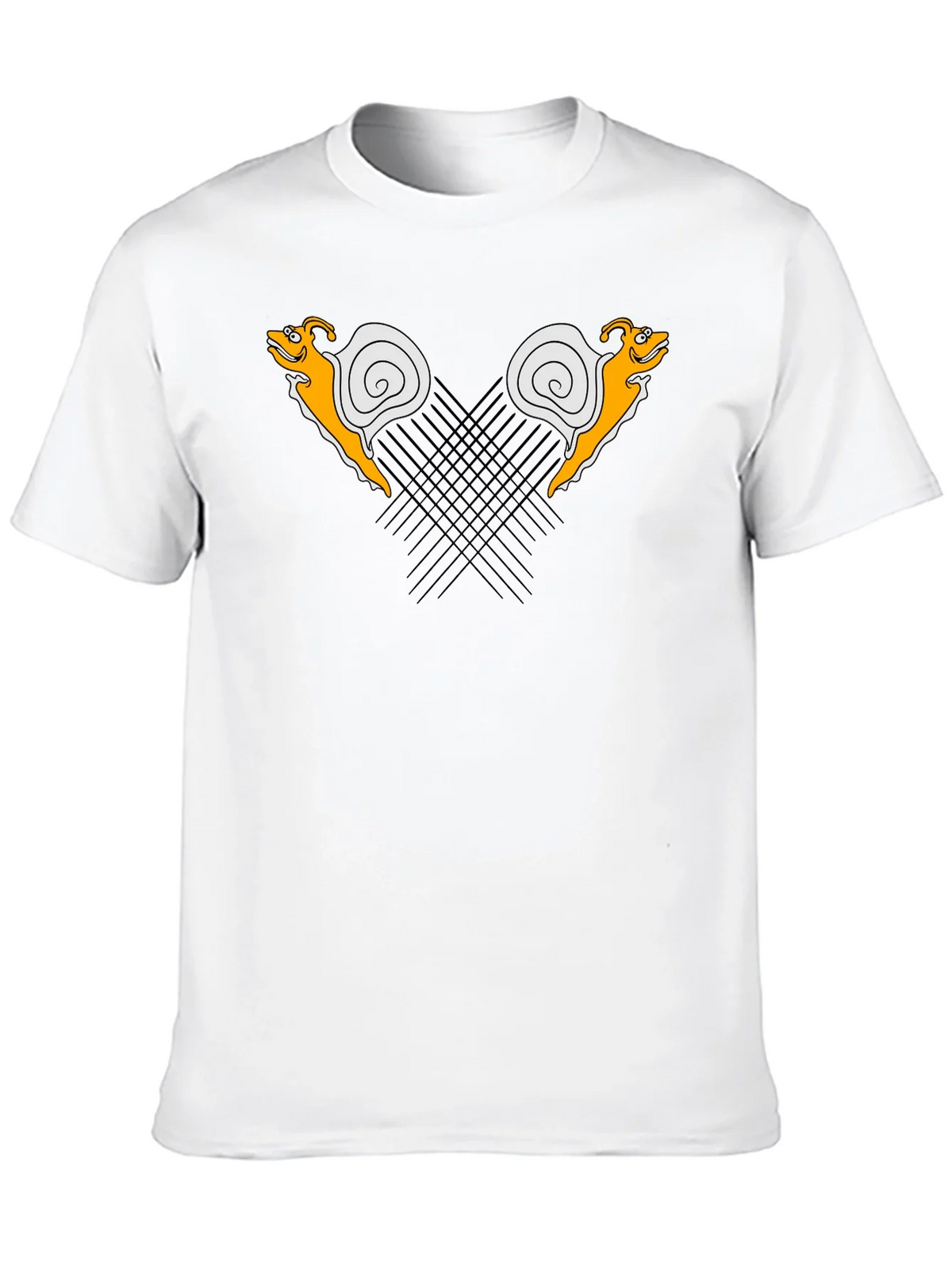 Fun Snail Graphic Tee - Black Casual T-Shirt